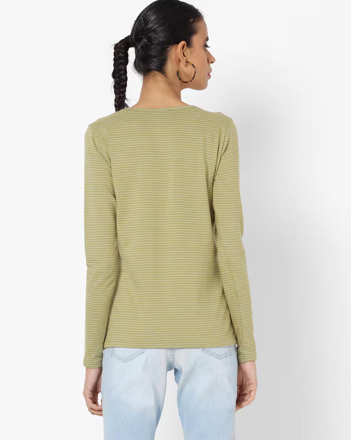 Striped Round-Neck T-shirt