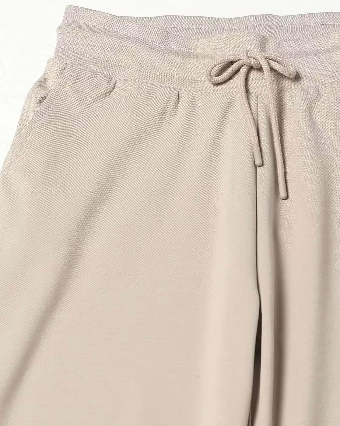 Solid wide leg trackpant, BEIGE, S