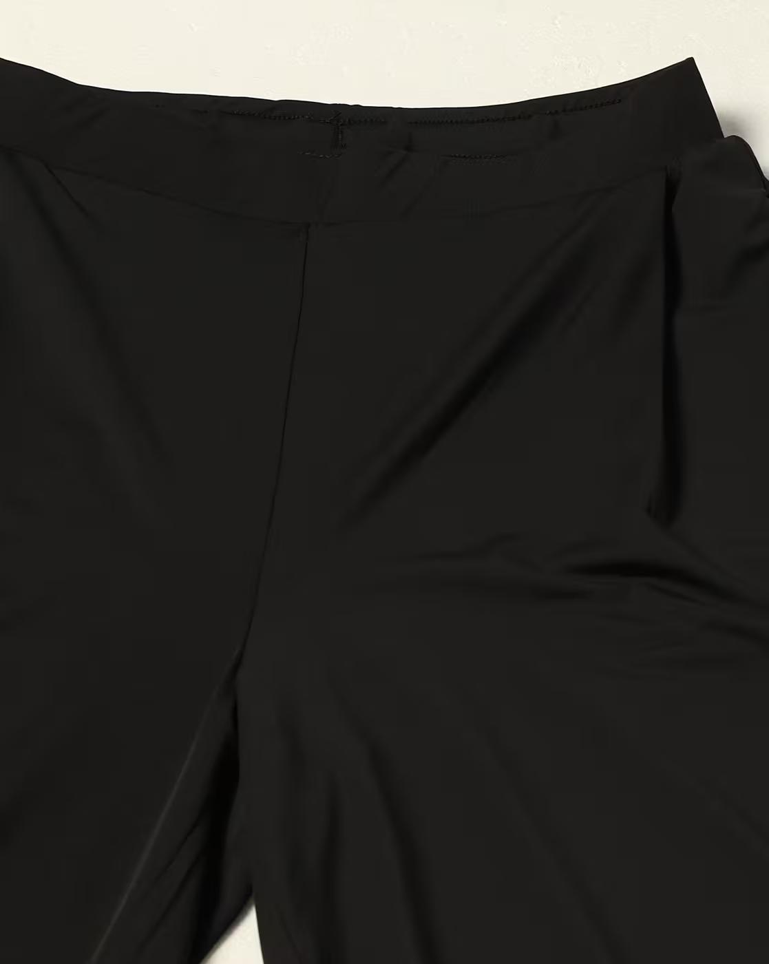 SOLID PLEATED TRACK, JET BLACK, M