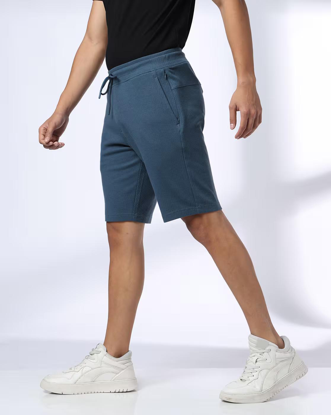 NANO VERTICAL STRIPES NEW SHORT, BLUE, L