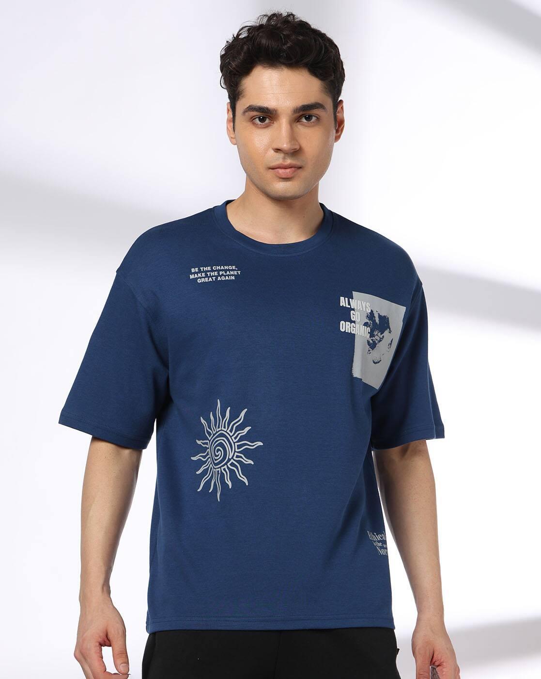 PLACEMENT PRINT DETAIL OS HS, BLUE, XXL