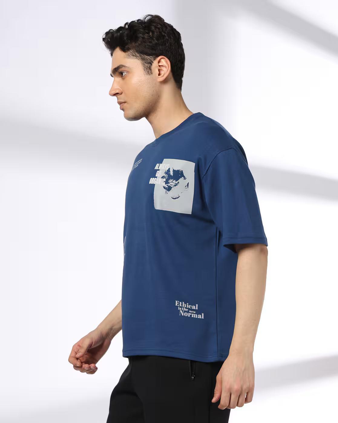 PLACEMENT PRINT DETAIL OS HS, BLUE, XXL
