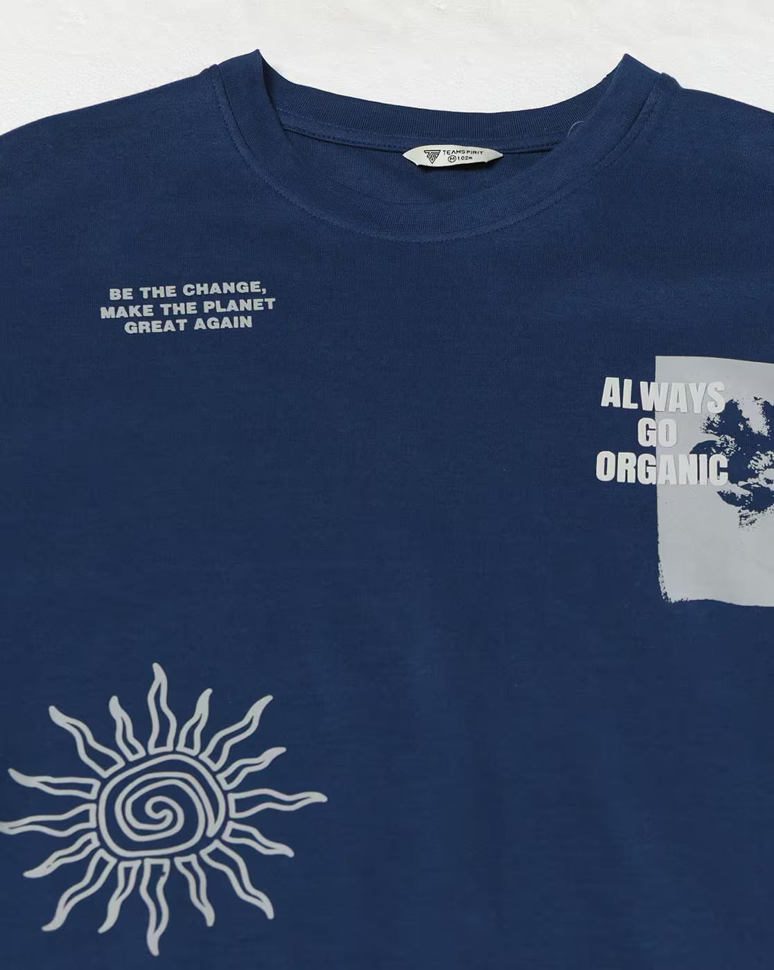 PLACEMENT PRINT DETAIL OS HS, BLUE, XXL