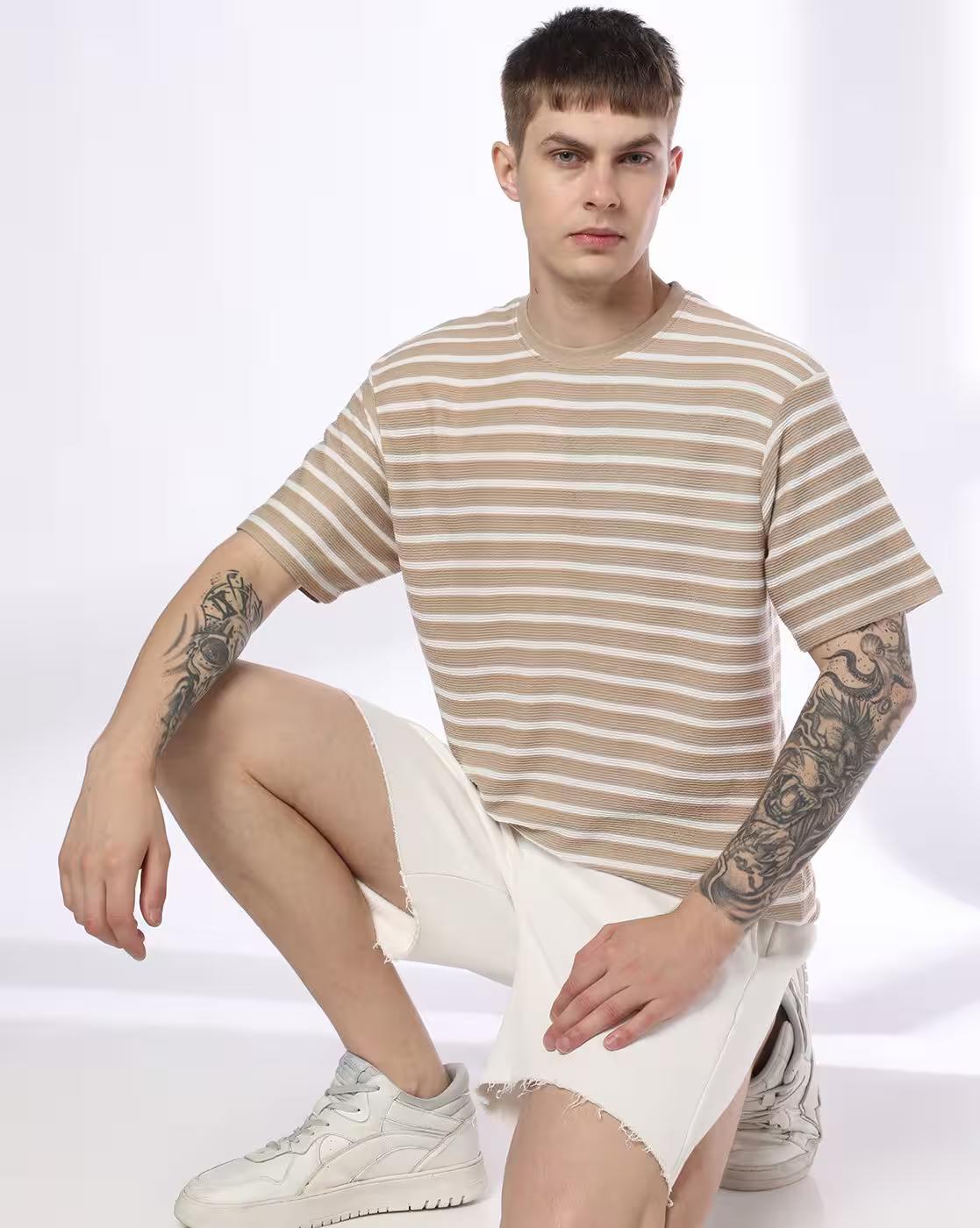 TRI OTTO GRADED STRIPE ULT HS, BEIGE, L