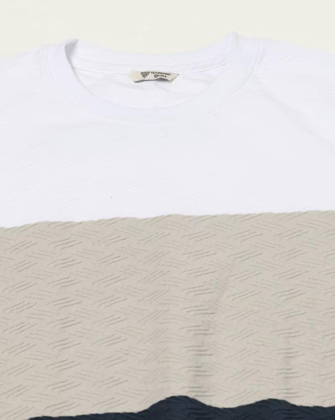 CROSS STR R NECK COLOR BL, OFF WHITE, XL