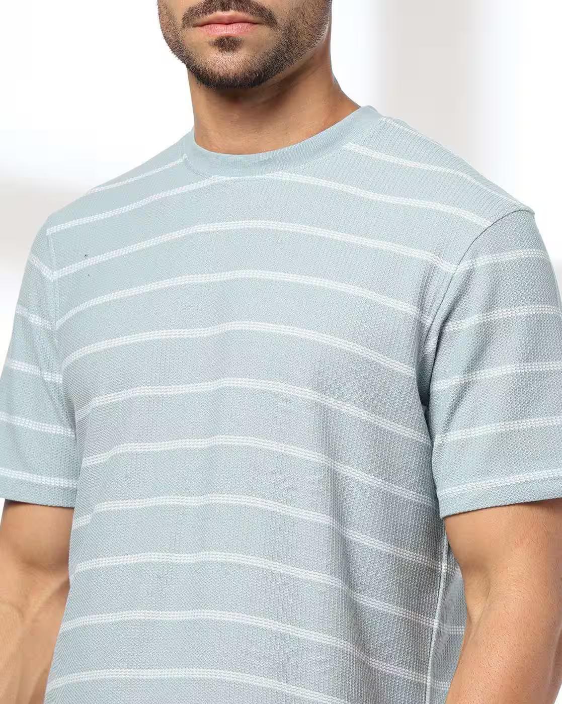 FINE CONTRA TRI STRIPE ULT, SKY BLUE, L