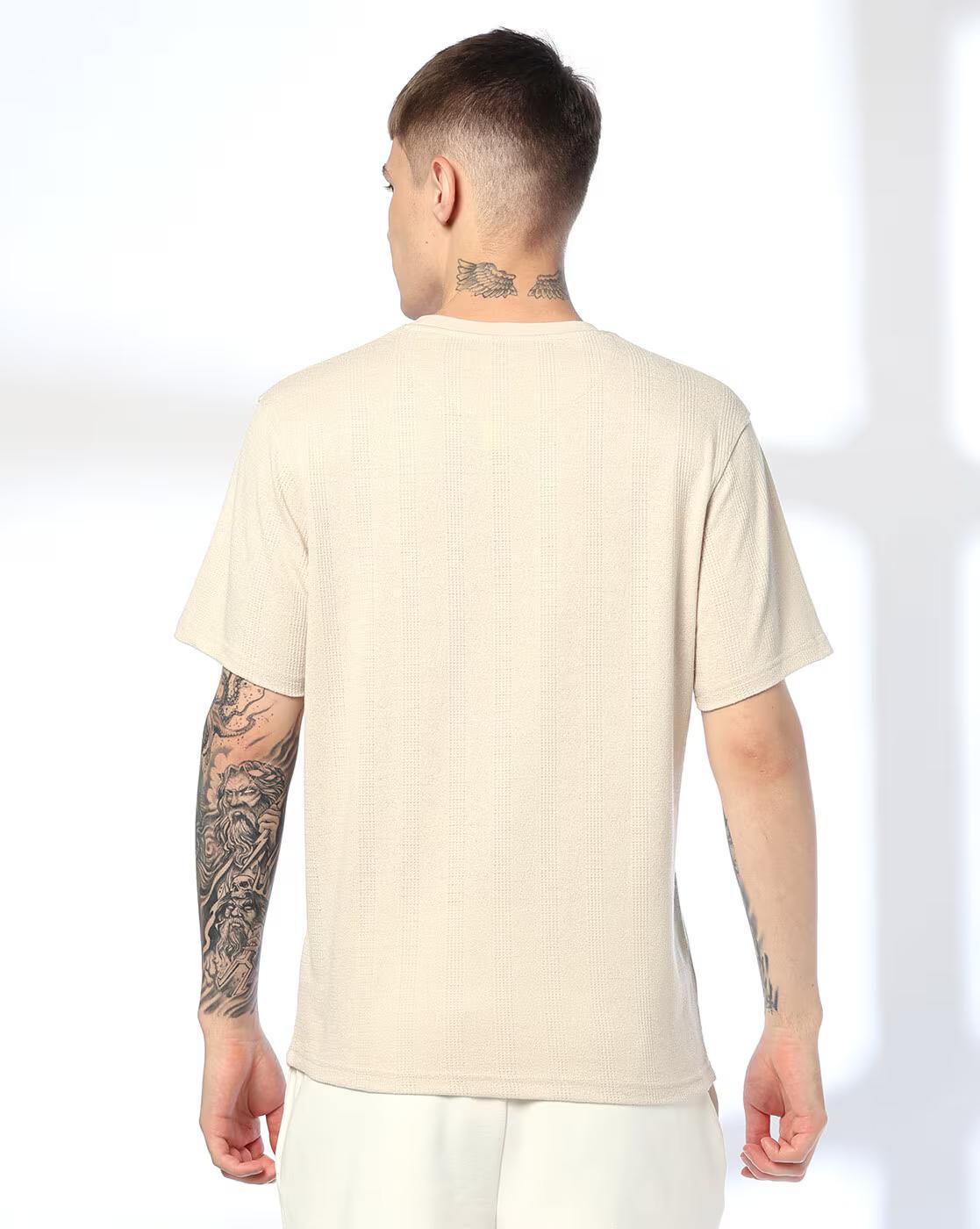 VERTI DOTS PATTERN BOXY FSN, CREAM, XXL