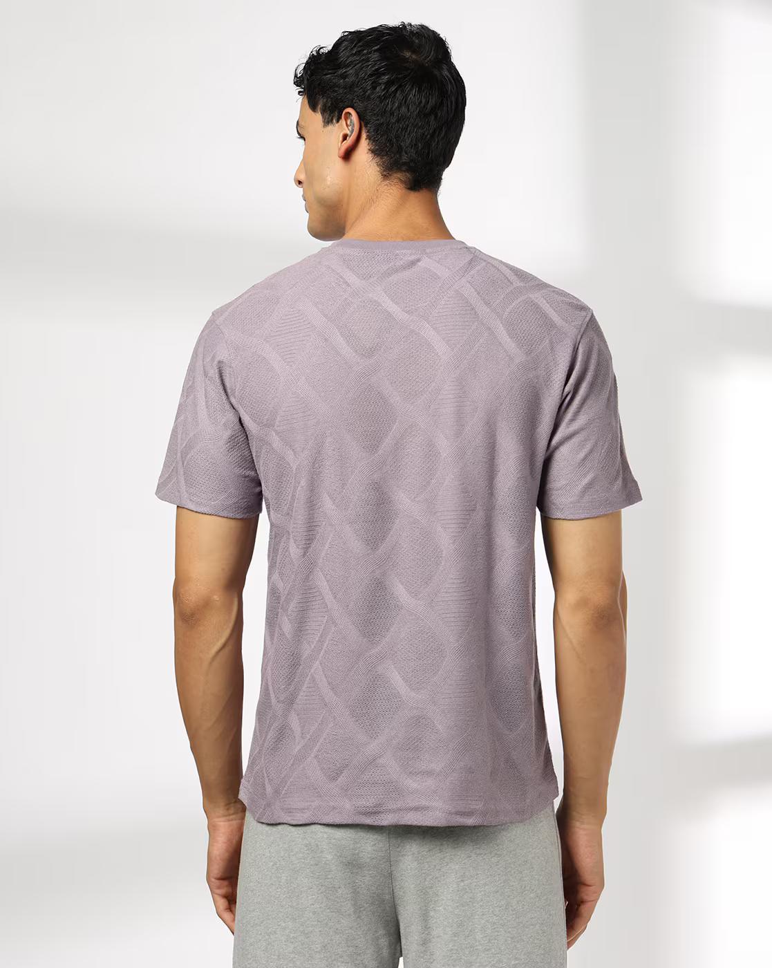 CROSSROADS PATTERN BOXY F, LAVENDER, XXL
