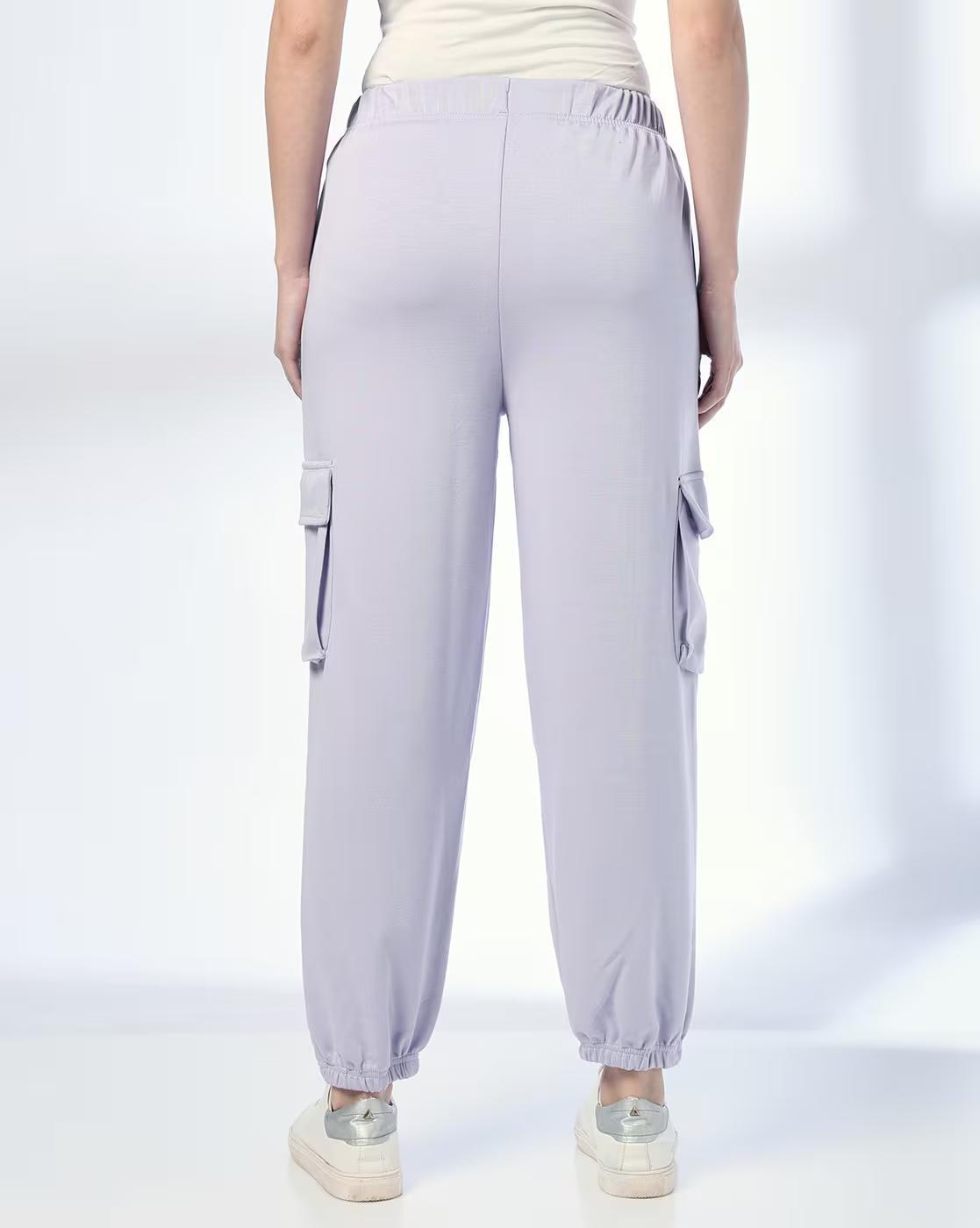 Cut and sew cargo jogger, LT. PURPLE, S