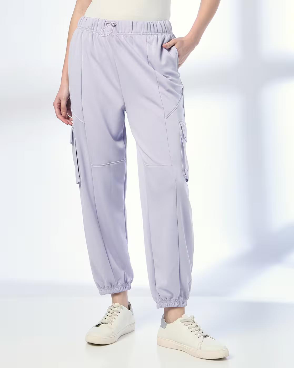 Cut and sew cargo jogger, LT. PURPLE, S
