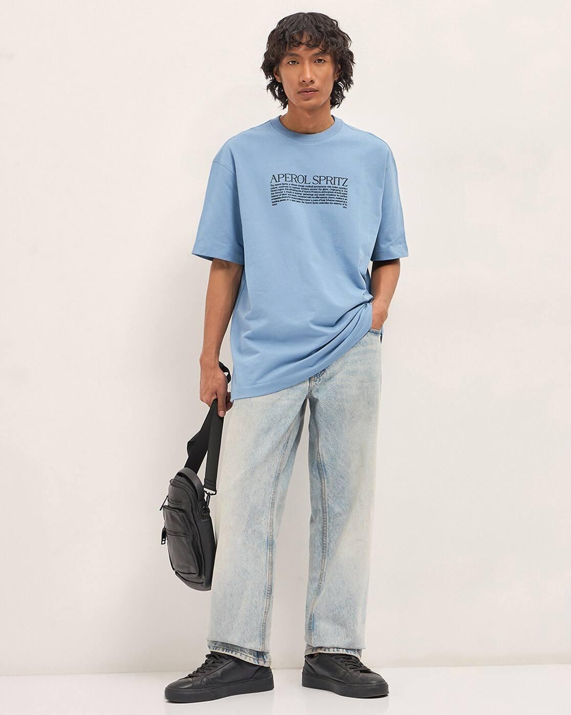 TSHAPEROLBL, BLUE, L