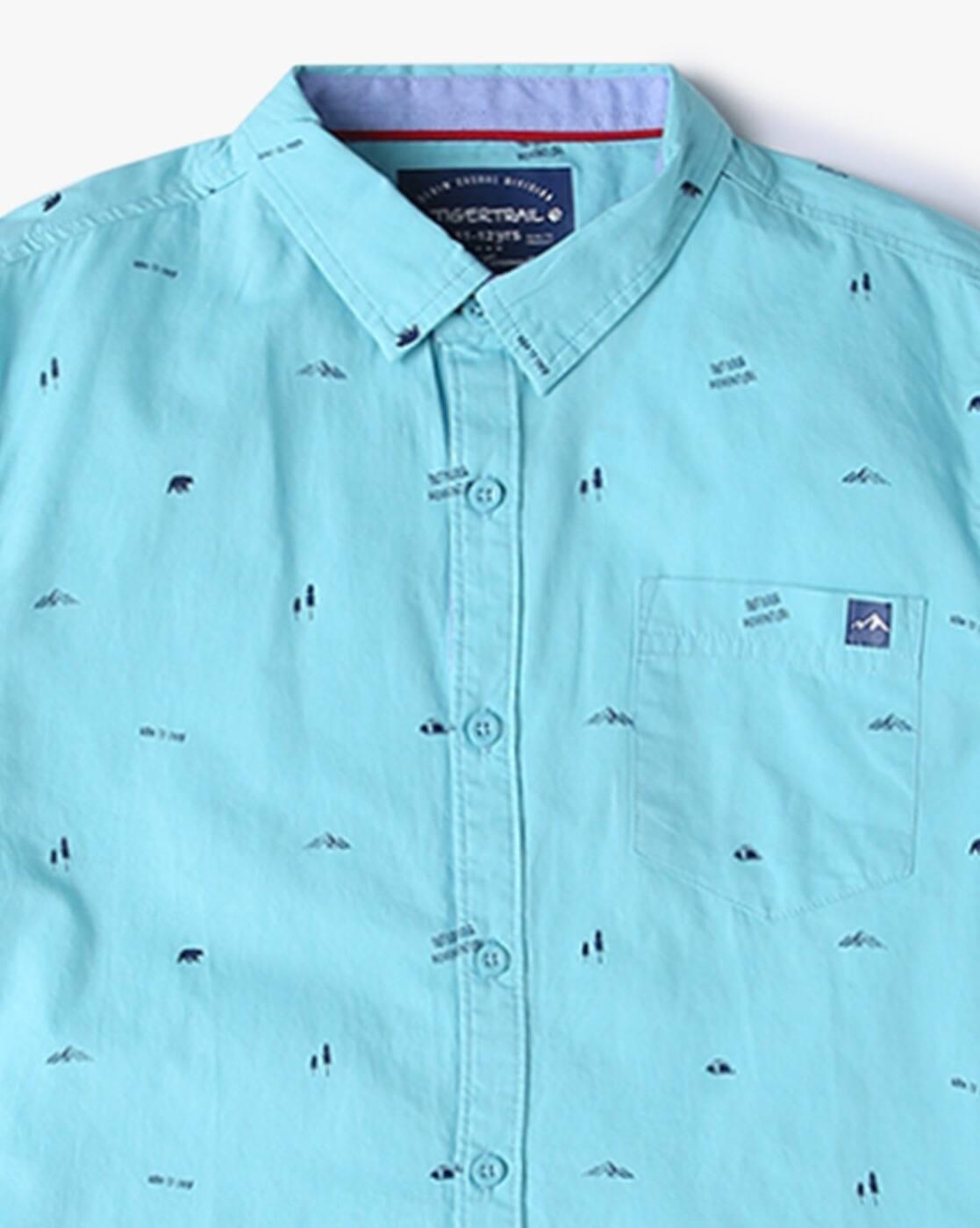Printed Shirt with Patch Pocket