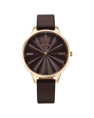 TITA WOMEN WRIST WATCHES, BROWN, OS