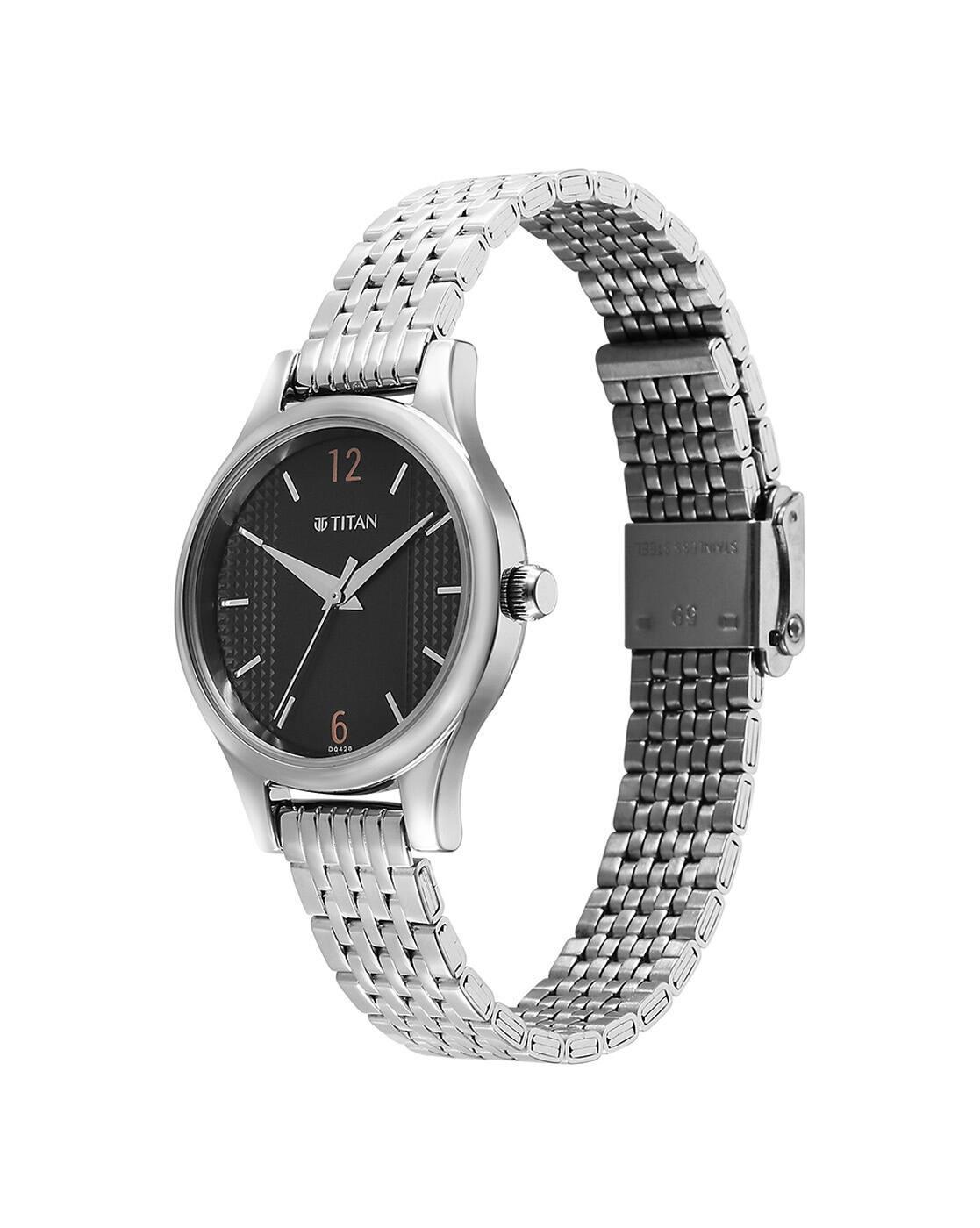 TITA WOMEN WRIST WATCHES, BLACK, OS