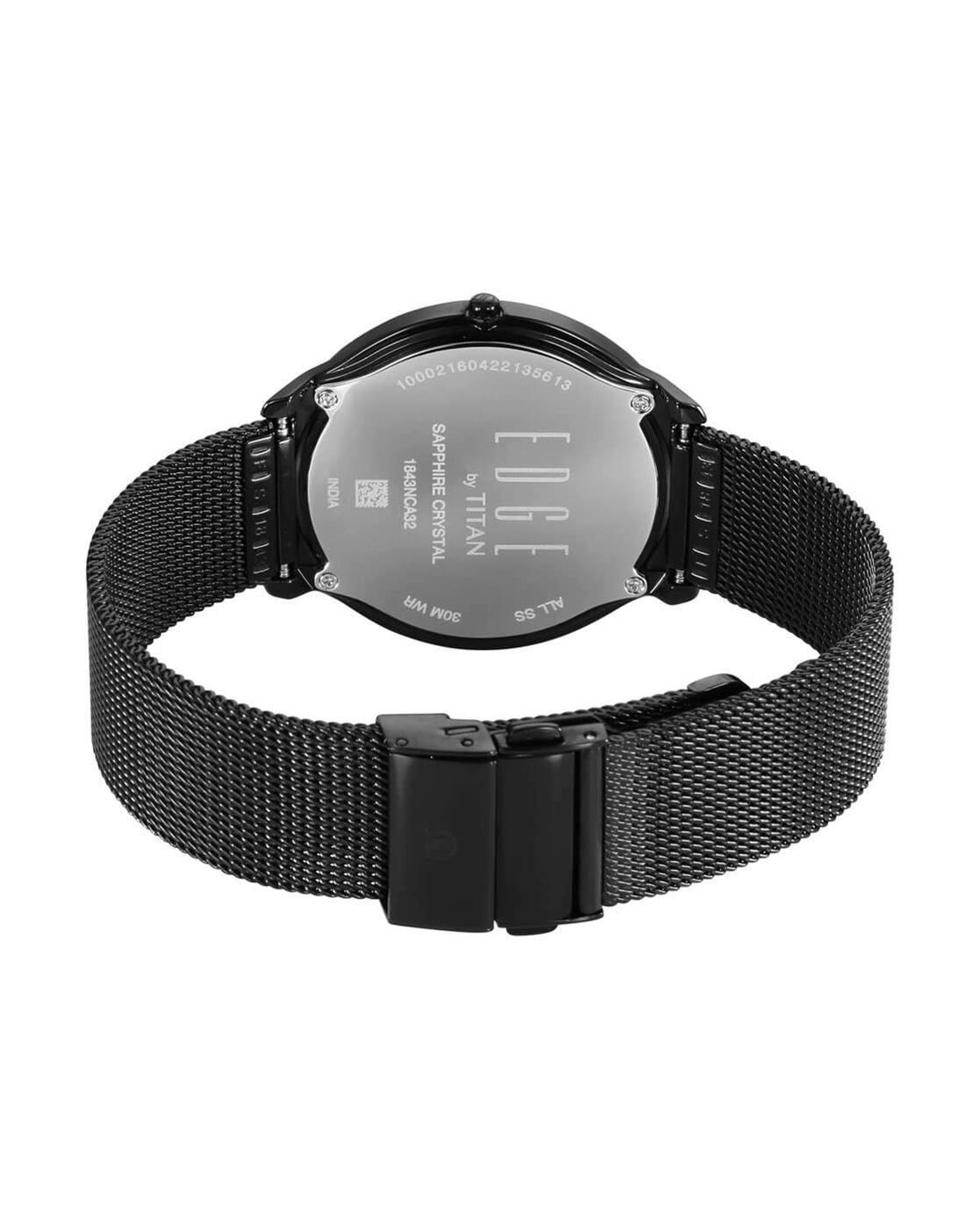 TITAN,MENS CASUAL,BLACK
