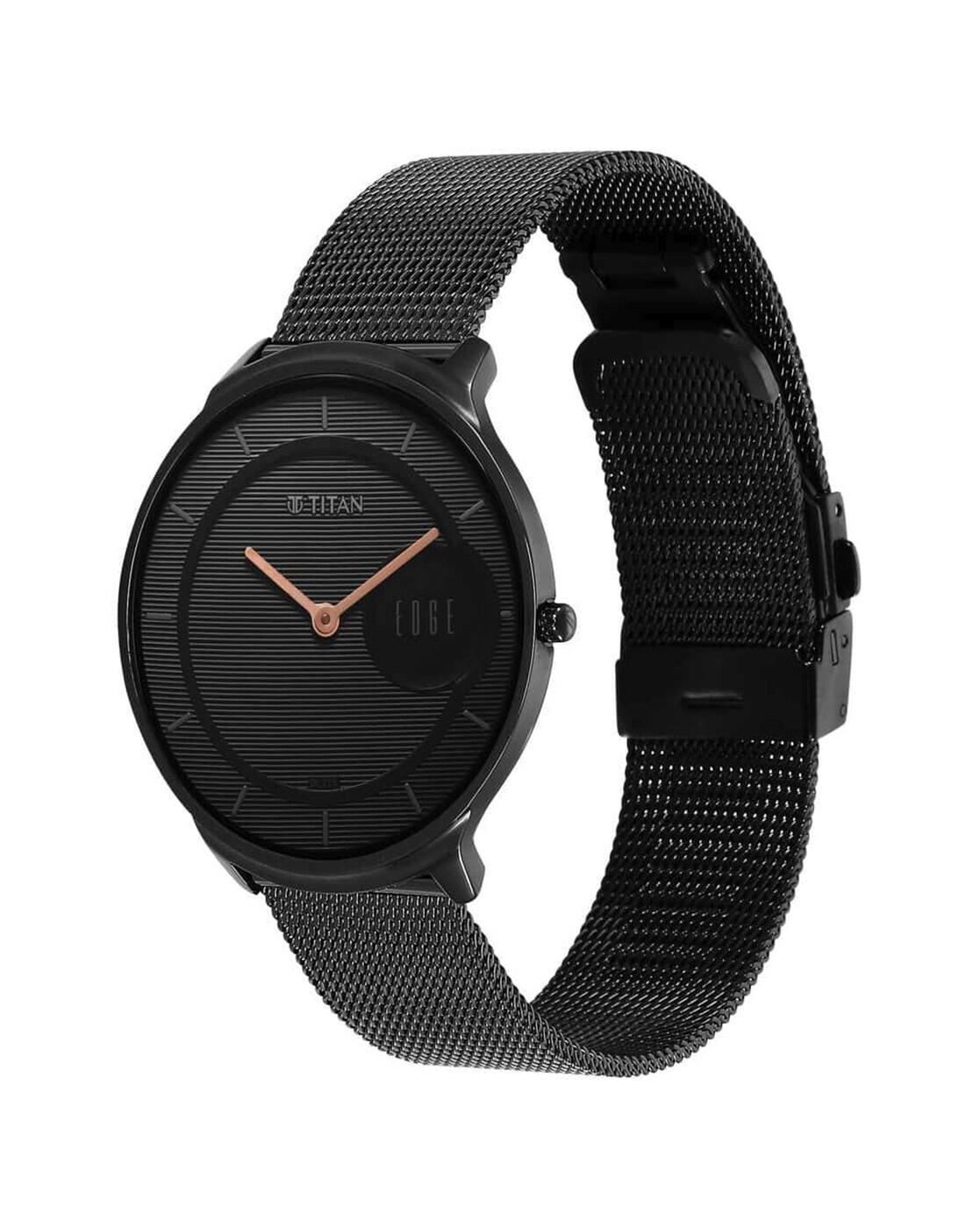 TITAN,MENS CASUAL,BLACK