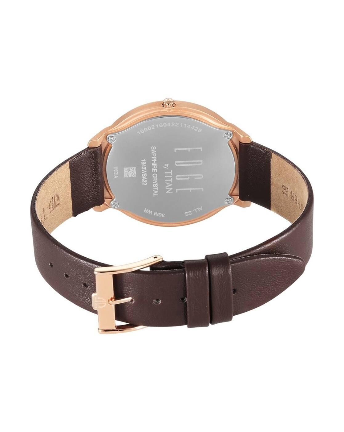 TITAN,MENS CASUAL,BROWN
