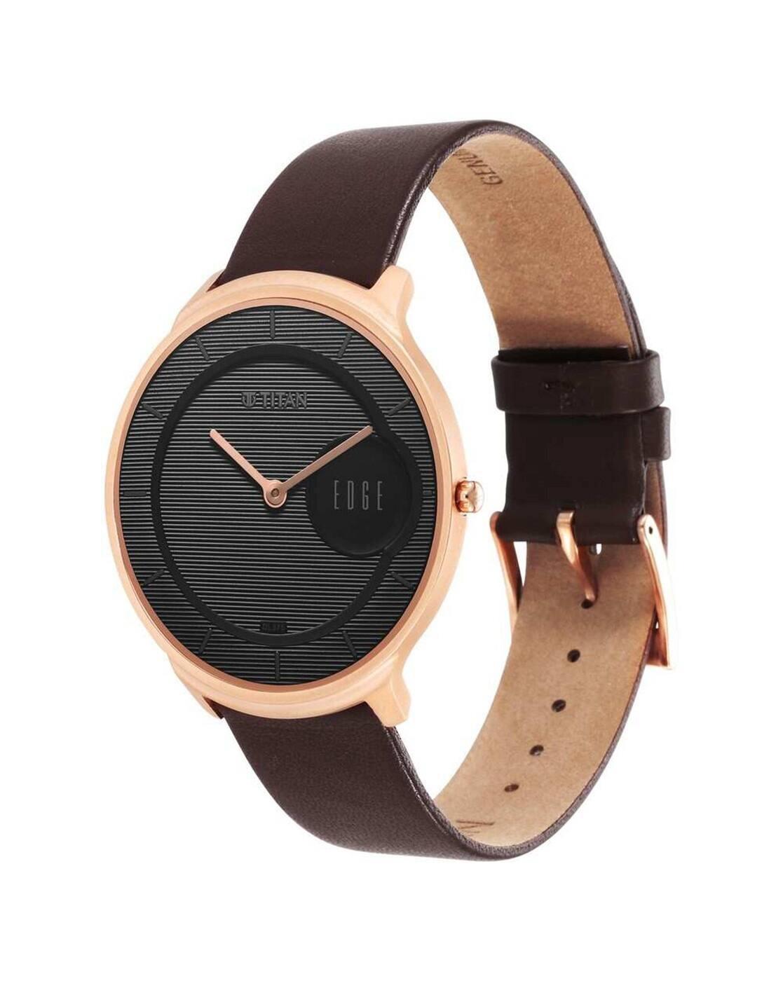 TITAN,MENS CASUAL,BROWN