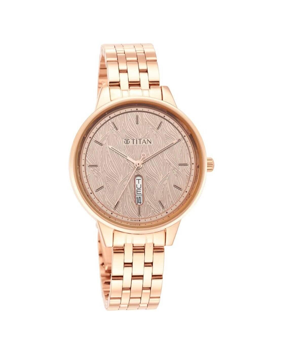 NQ2648WM01 Workwear Rose Gold Dial Red Stainless Steel Strap Watch
