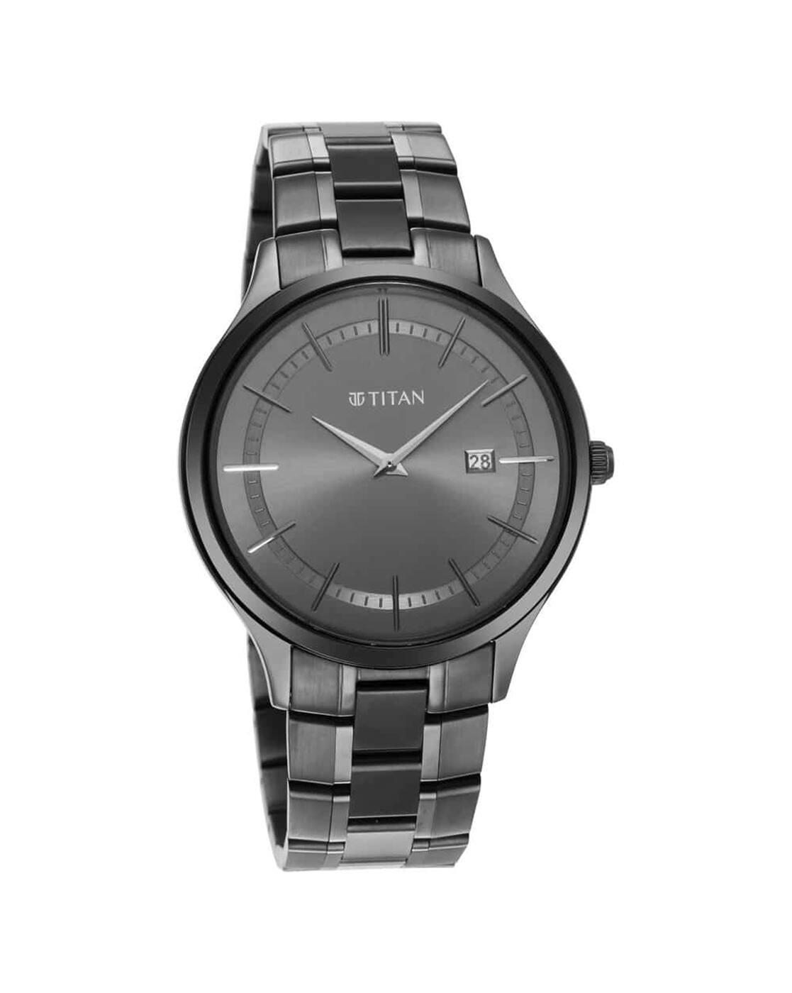 NQ90142QM02 Classique Slimline Watch with Anthracite Dial & Grey Stainless Steel Strap