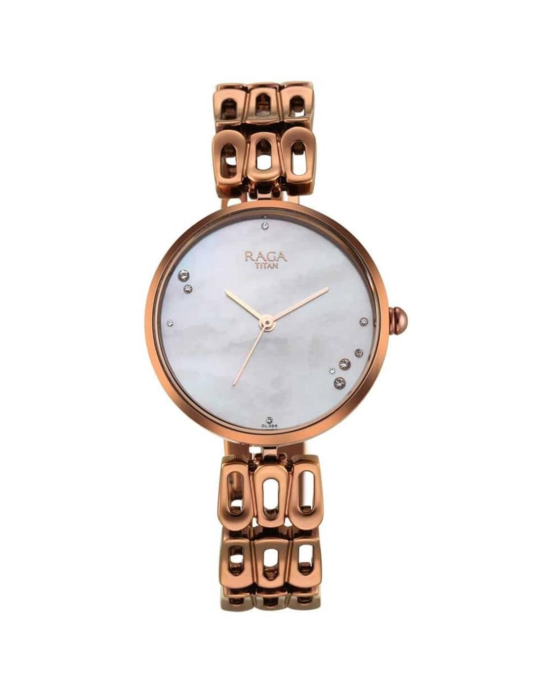 NQ2659QM01 Raga Chic - Mother Of Pearl Dial Metal Strap Watch