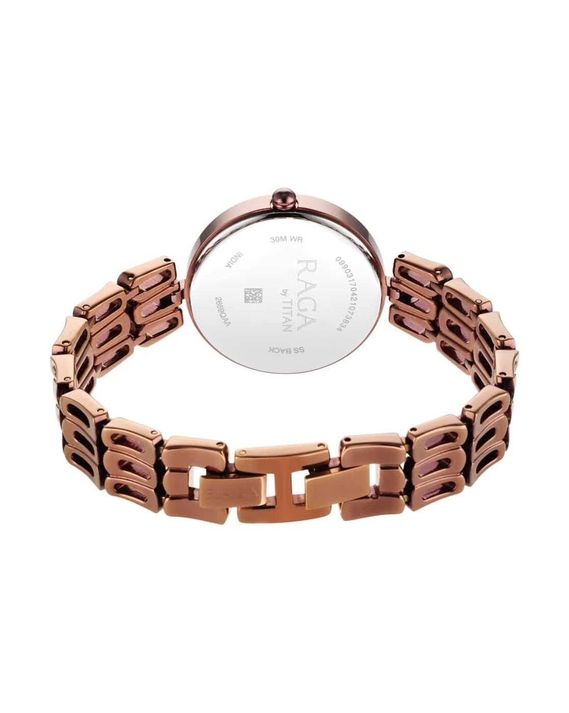 NQ2659QM01 Raga Chic - Mother Of Pearl Dial Metal Strap Watch