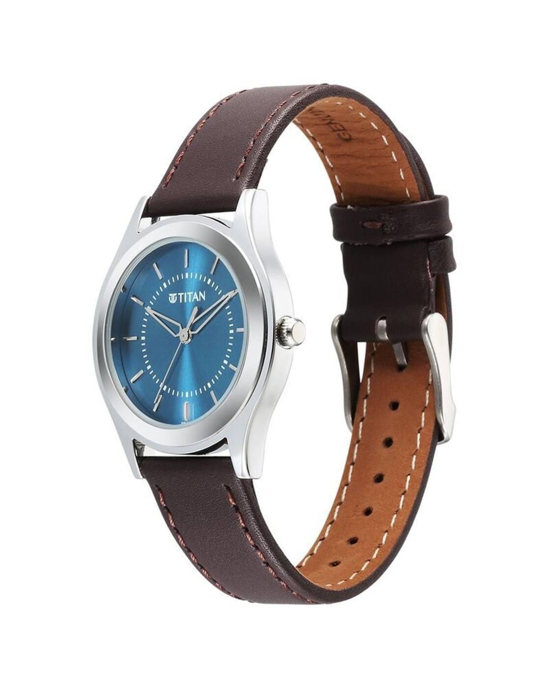 Men Karishma Zing Leather Strap Analogue Watch - 1648SL01