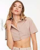 TREN WOMEN SHIRTS, MINK, 38