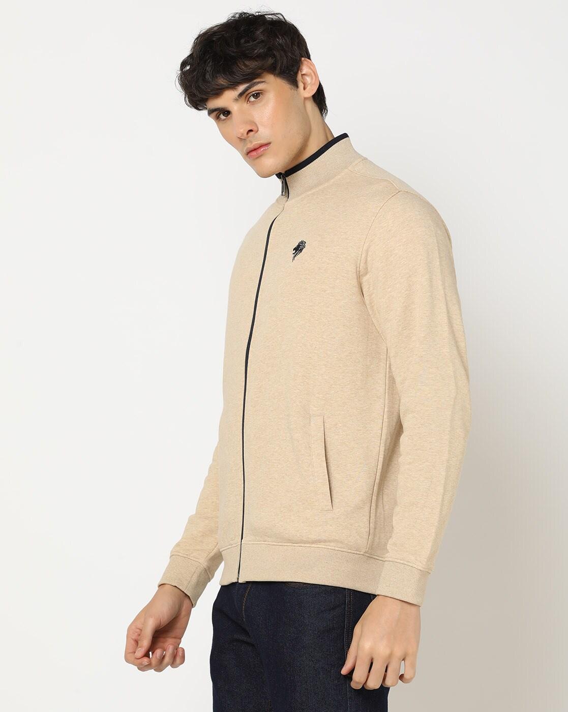 Zip-Front Regular Fit Sweatshirt
