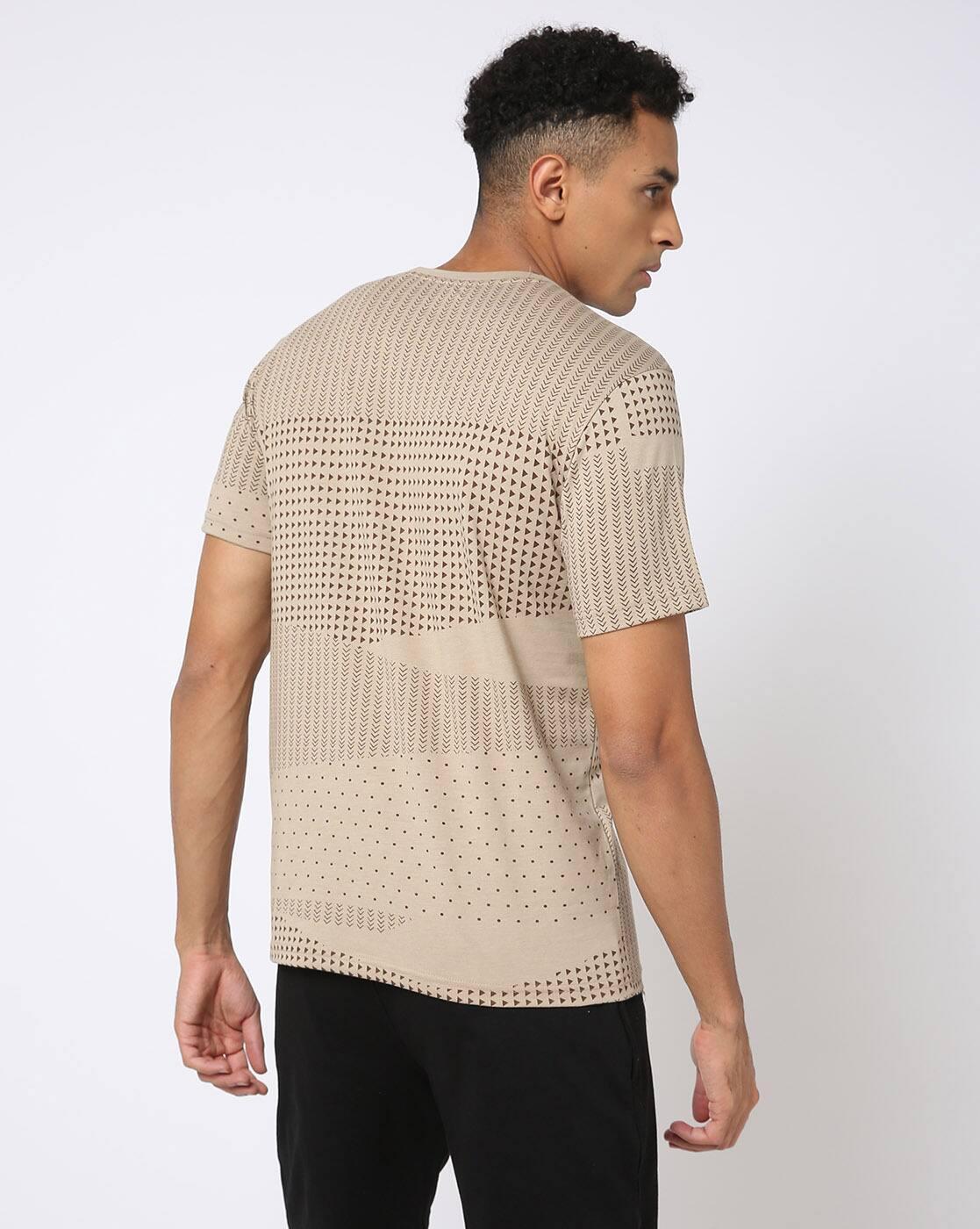 UMBRO AOP TEE, SEPIA, M