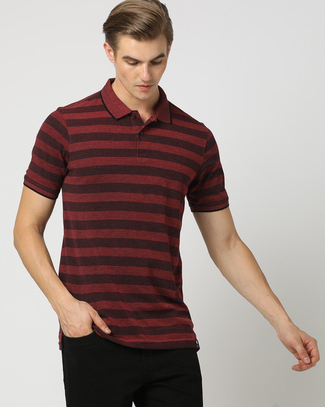 Striped Polo T-Shirt