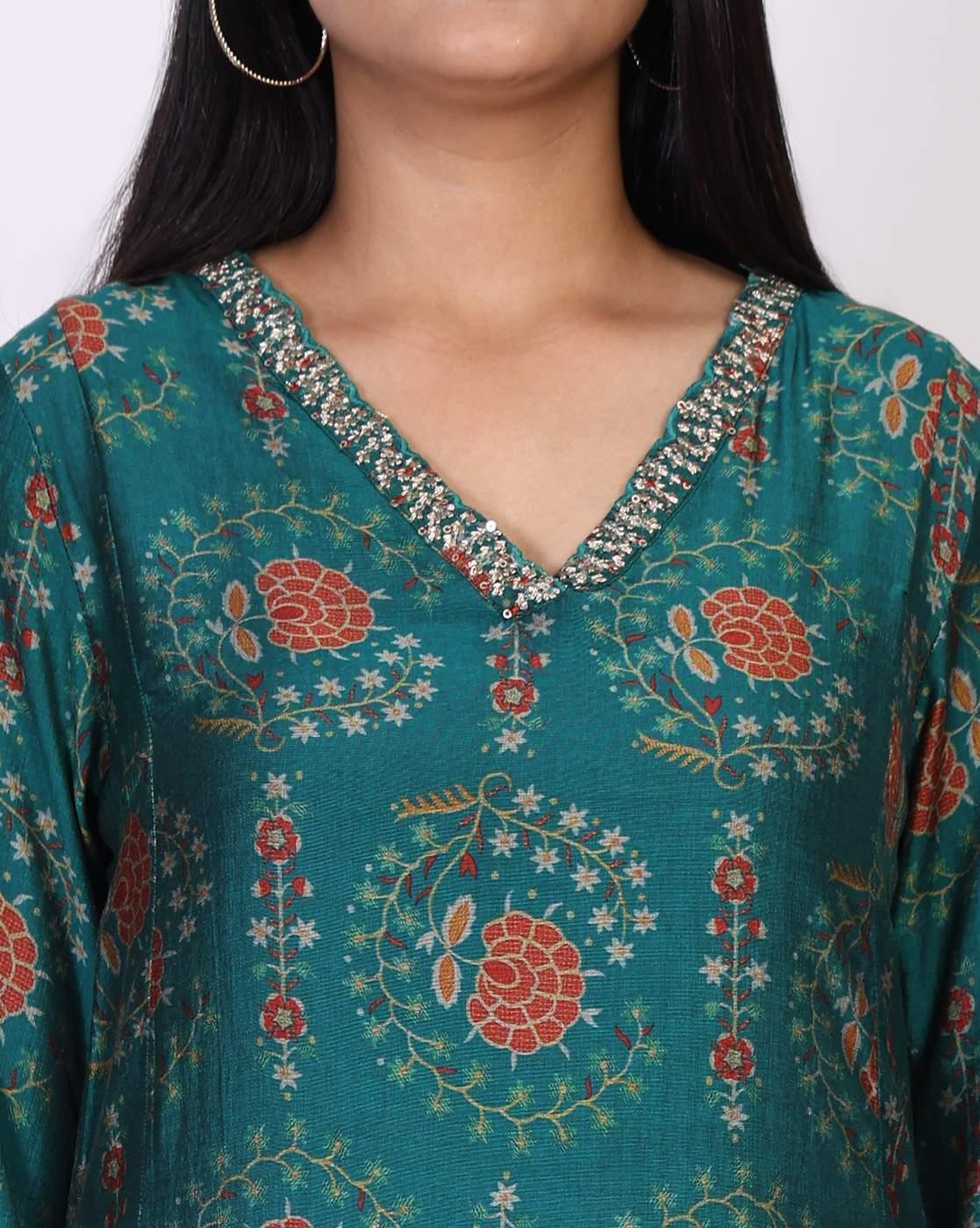 Women Printed A-Line Kurta Set