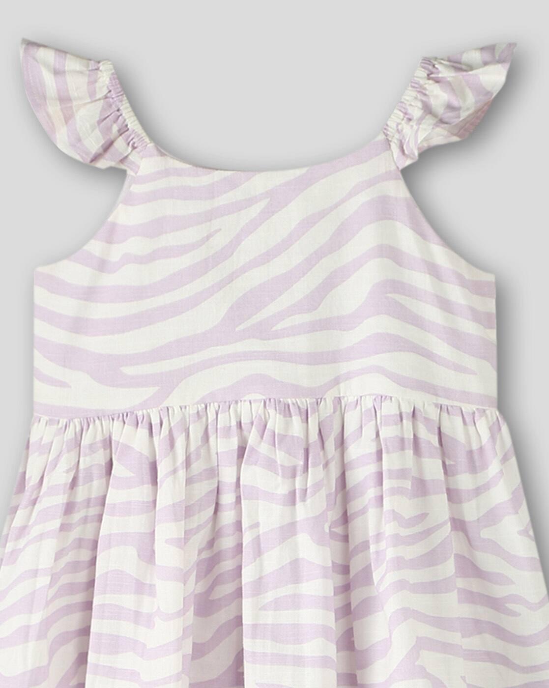 AOP DRESS, LILAC