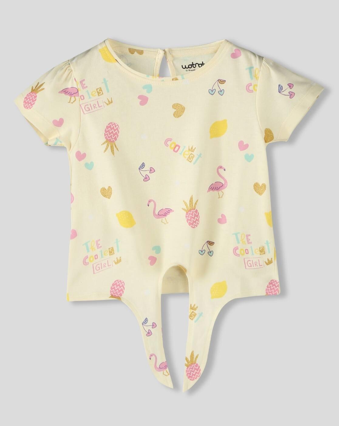 WOTNOT TSHIRTS, LIGHT YELLOW, 18-24M