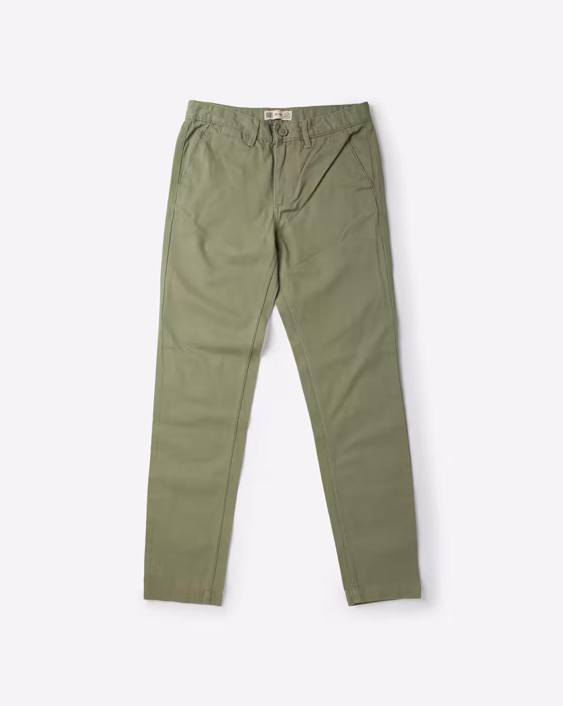 CORE CHINO NEW 2, GREEN, 15-16Y