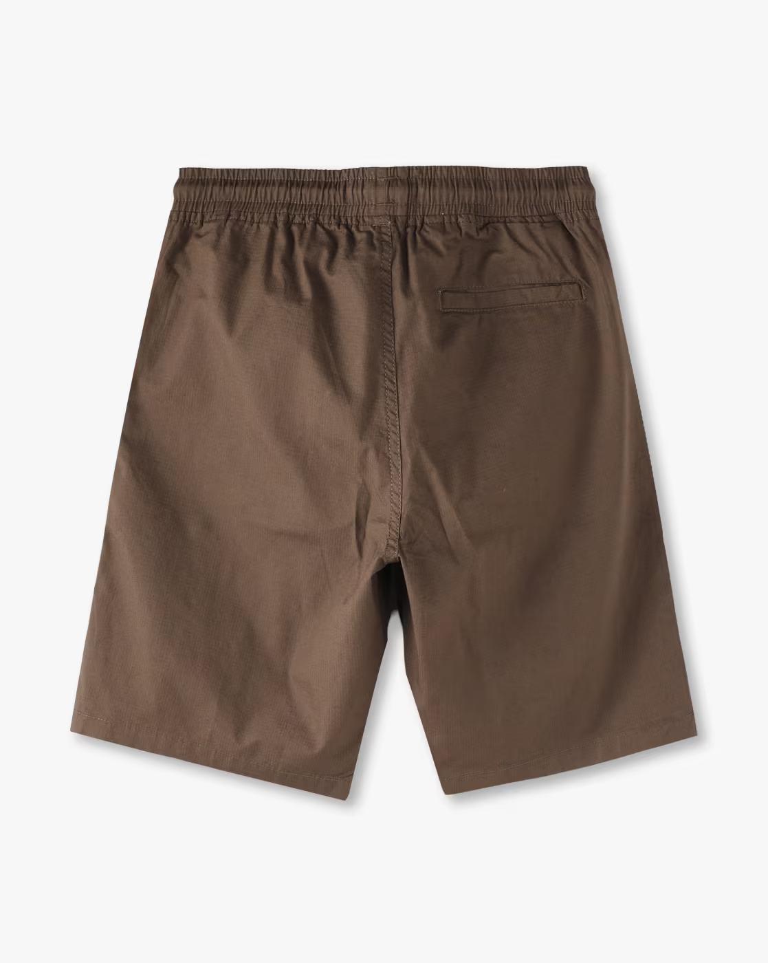 SHORTS WITH FLA, Chocolate Brown, 11-12Y