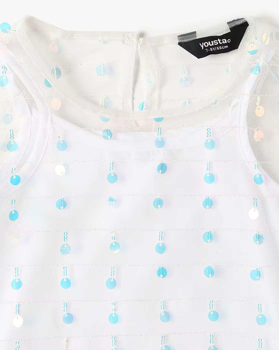 ALL OVER SEQUINS TOP, OFF WHITE, 7-8Y