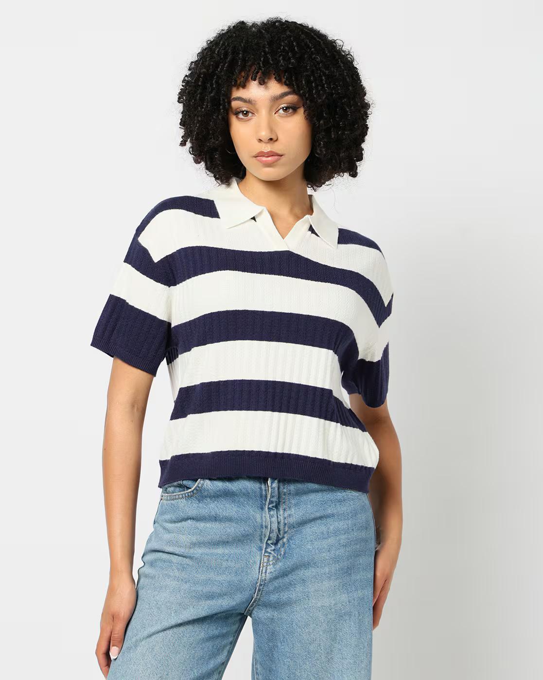 Short Sleeve Flat Knit Polo, NAVY, XS