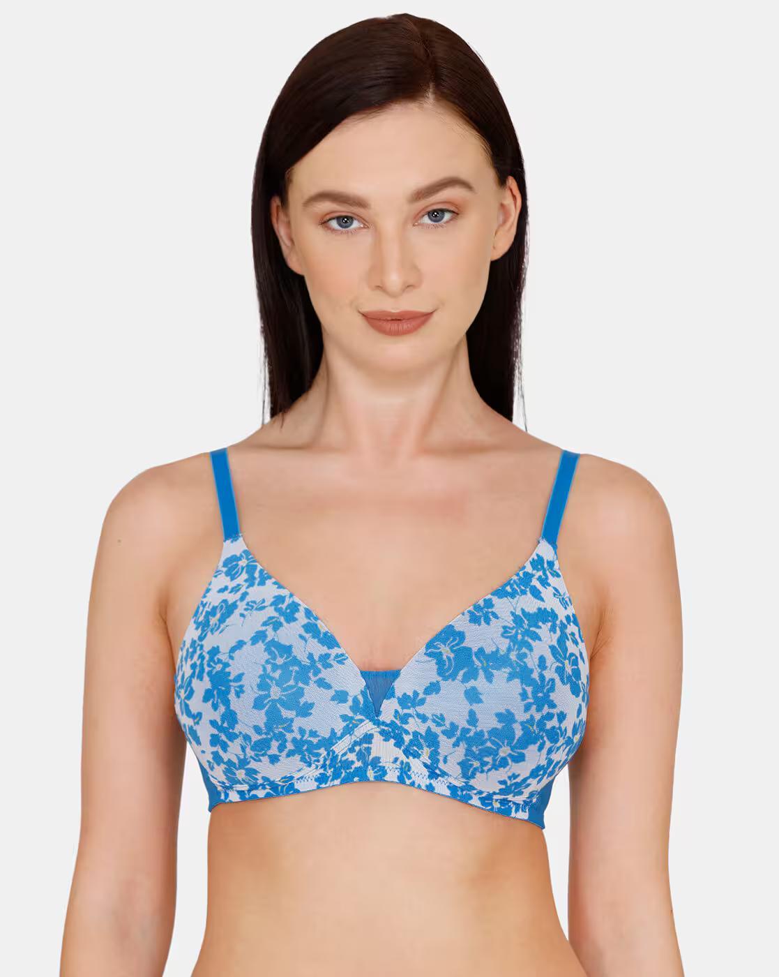 Floral Print T-shirt Bra