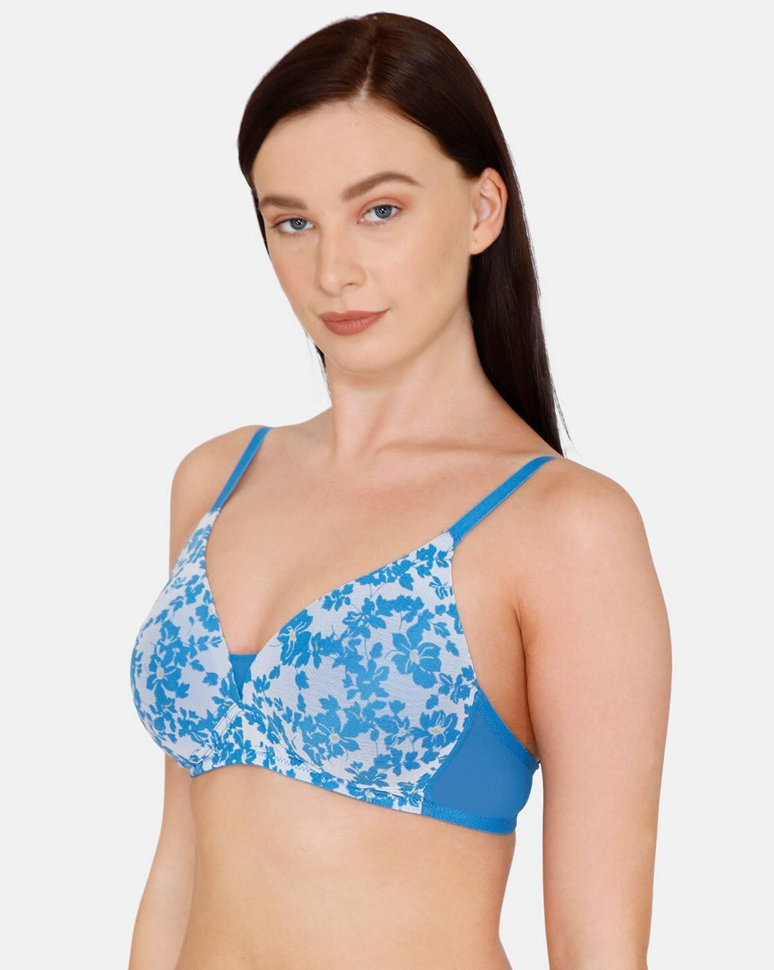 Floral Print T-shirt Bra