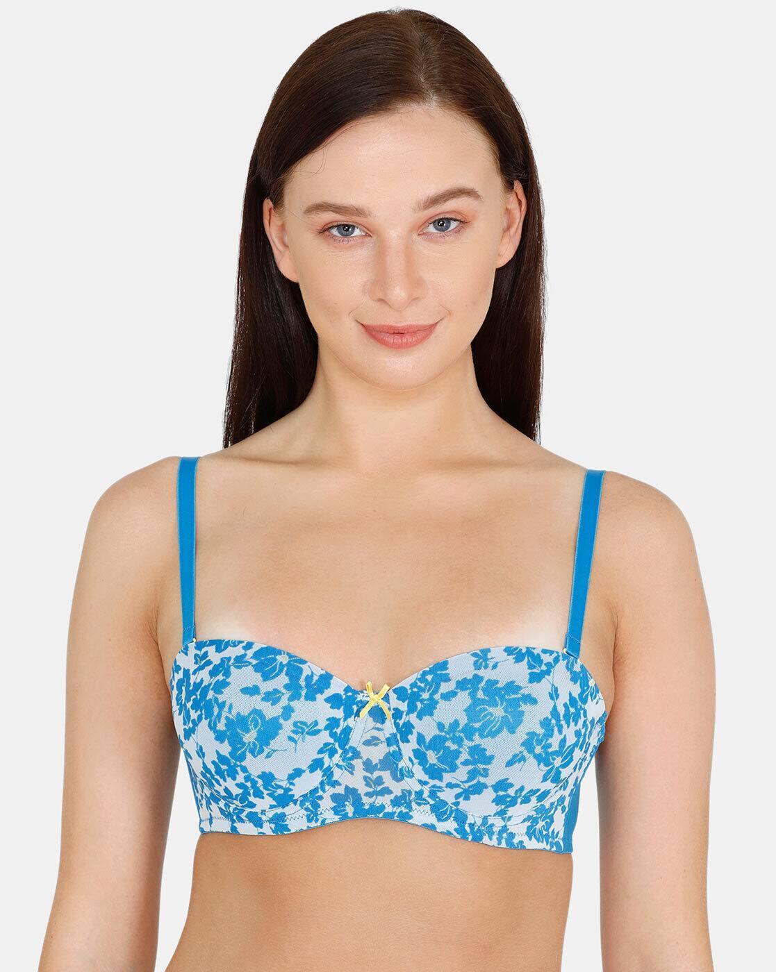 Floral Print T-shirt Bra