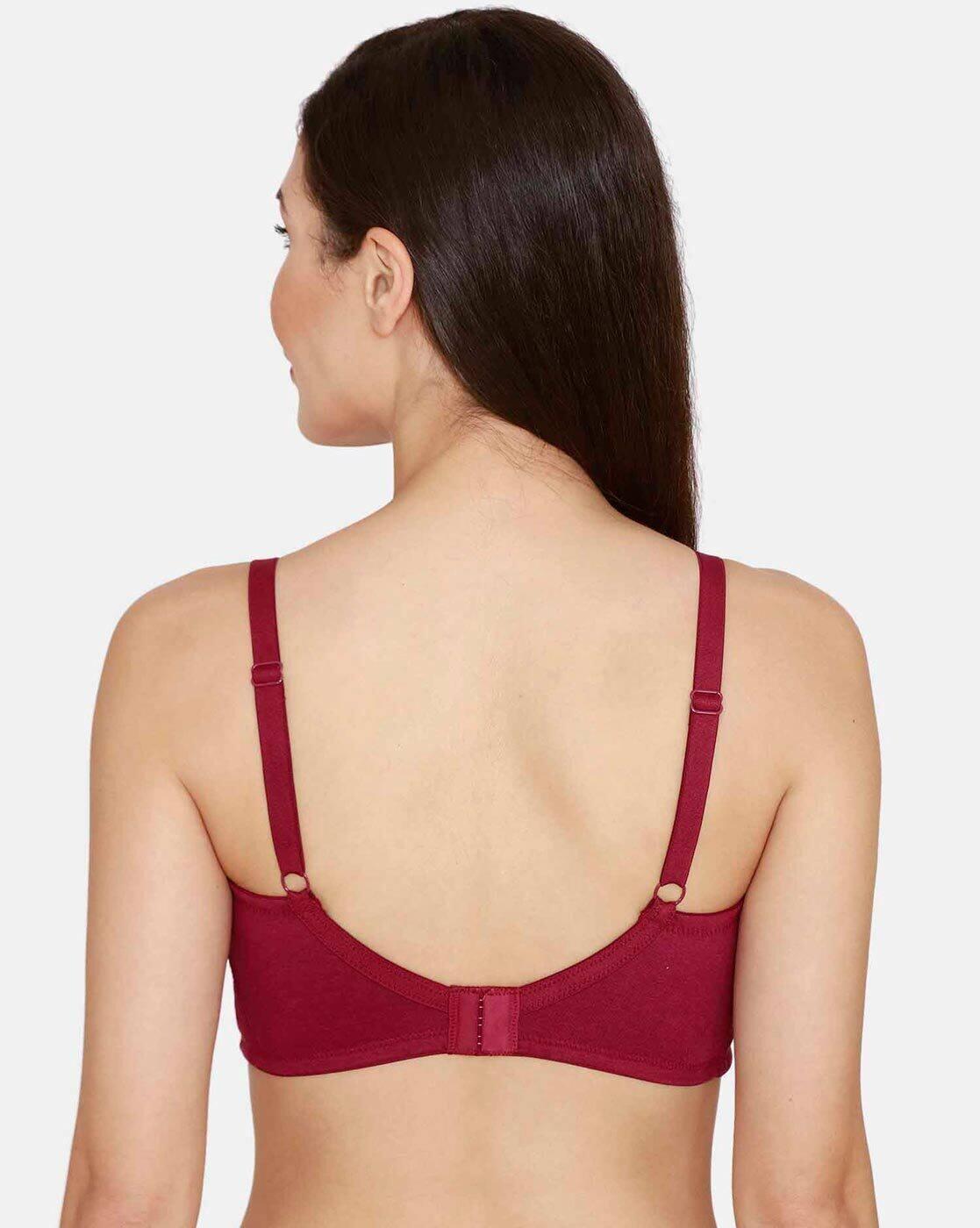 Zivame TRUE Curv Double Layered Non Wired Non Padded 3/4th Coverage Sag Lift Bra - Purple Potion