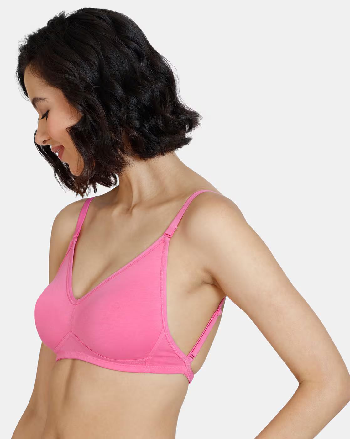 Basics Double Layered Non-Wired 3/4Th Coverage Backless Bra