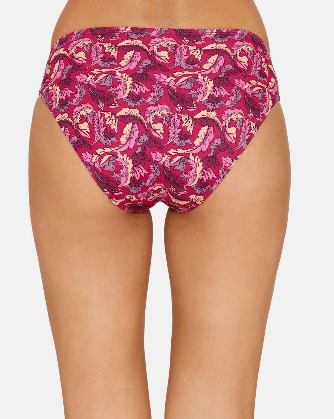 Floral Print Bikini Briefs