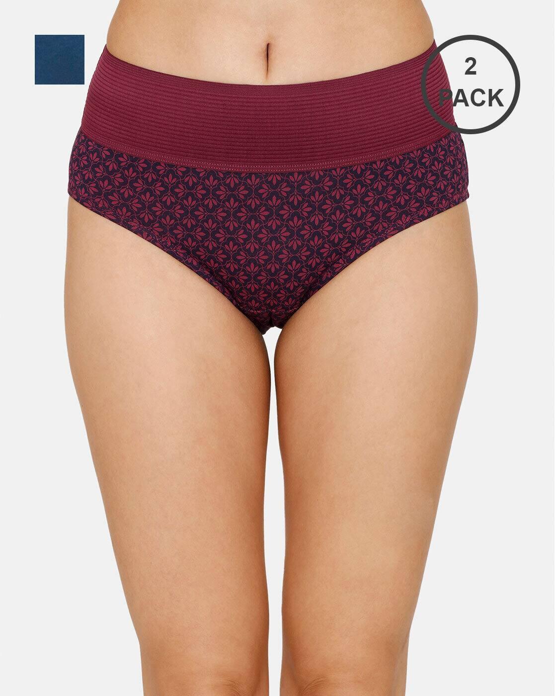 Pack of 2 Hipsters with Elasticated Waistband