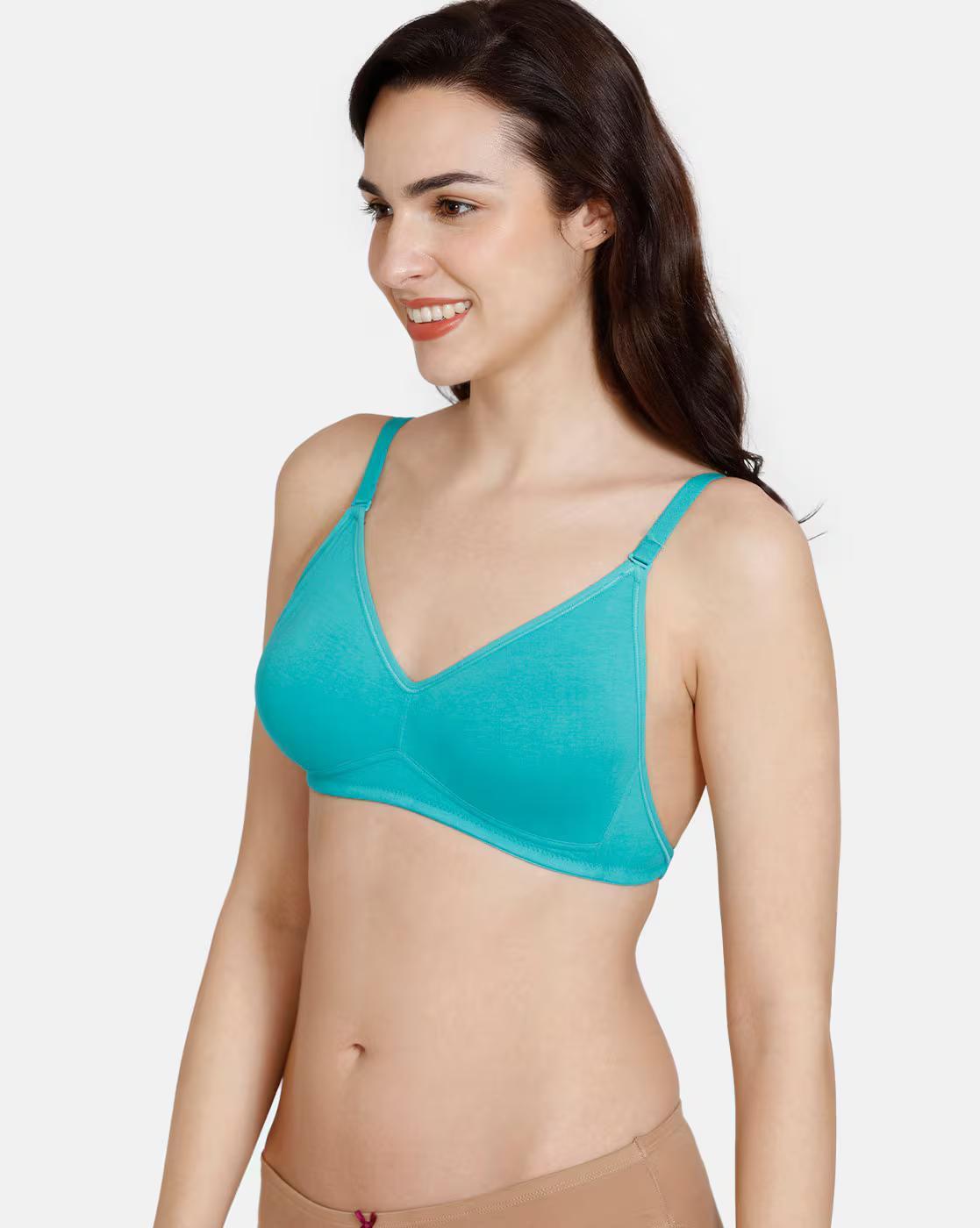 Basics Double Layered Non-Wired 3/4Th Coverage Backless Bra